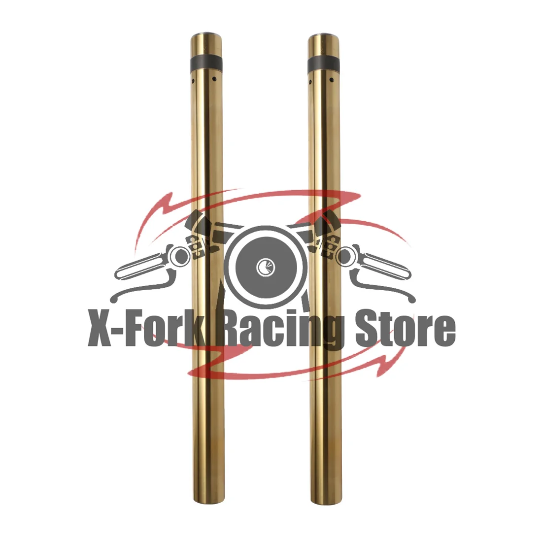 Gold Front Inner Fork Tubes for HONDA CB900F 919 Hornet 2003-2007 51410-MCZ-013 43x615mm Shock Fork Suspension Inner Leg Bars