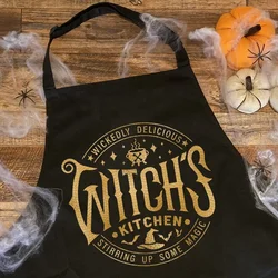 Witch's Kitchen mieszając jakiś magiczny fartuch rustykalny dom wiejski wesołego Halloween eve party dinner BBQ Decoration mama żona prezent