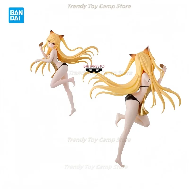 

[24-часовая доставка] Оригинальная подлинная Banpresto To Love Ru Darkness 22 см Золотая тьма аниме-фигурка игрушки для детей подарок