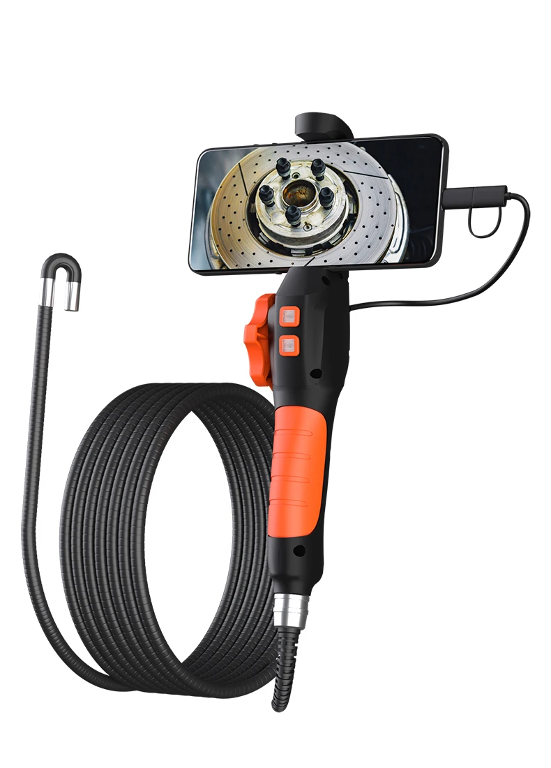Endoscope de Direction Bidirectionnel ISO Android, Endoscope CMOS, Endoscope d'Inspection, Caméra Kanoscope, Microscope Numérique, 6mm
