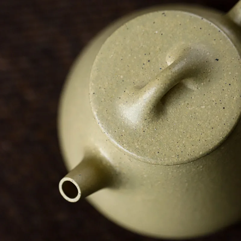 140cc High Shipiao Zisha Pot Yixing Raw Ore Benshan Green Clay Classic Household Tea Set
