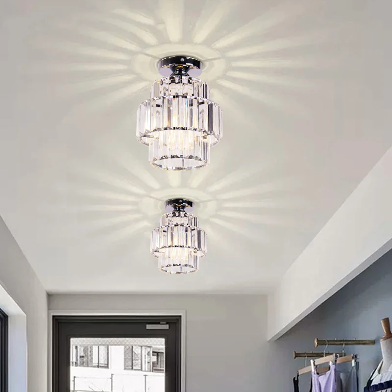 Nordic Modern K9 lampadario di cristallo lampada da soffitto per interni corridoio scale ciondolo camera da letto lustro sala da pranzo infissi