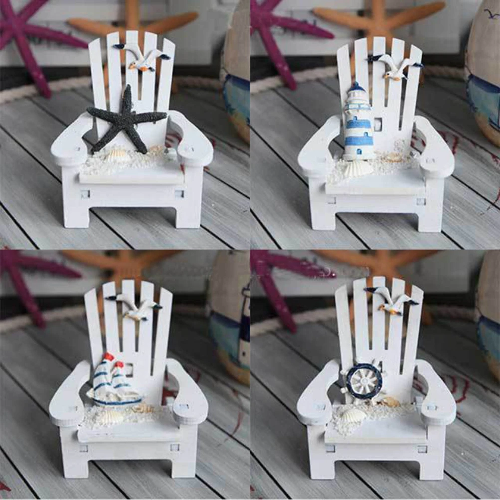 4 ชิ้นเก้าอี้ชายหาดตกแต่งบ้านบทความ Star ประภาคารเรือใบหางเสือเมดิเตอร์เรเนียนสไตล์ห้องนอนภาพพื้นหลัง Handmade