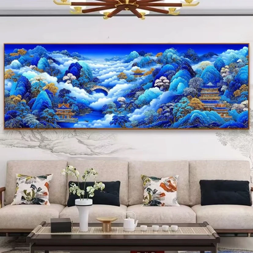 

9CT 14CT 11ct 250X83cm Wonderland предварительно напечатанный набор для вышивки крестом «сделай сам» ремесленная нить игла поделки