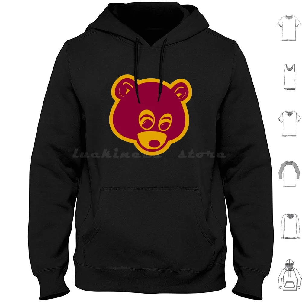 Dropout Bear Hoodie Cotton Long Sleeve Kanye Kanye West My Beautiful Dark Twisted Fantasy Rap Mbdtf Rapper Hip Hop Ye Fantasy