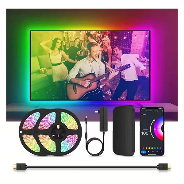 2025 Trending TCWin 60-120 Inch RGBIC Smart LED Strip Lights Alexa WiFi App Compatible for Bedroom DIY Multiple Colors Color
