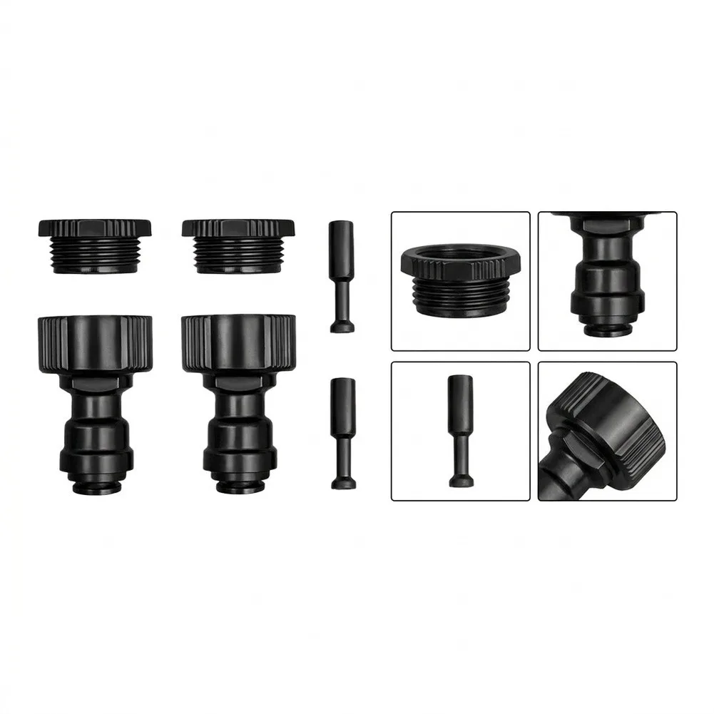 8mm Microtubing Quick Connect Fittings with Dual 5/8 Inch Faucet Interfaces for Flexible Water System Configuration