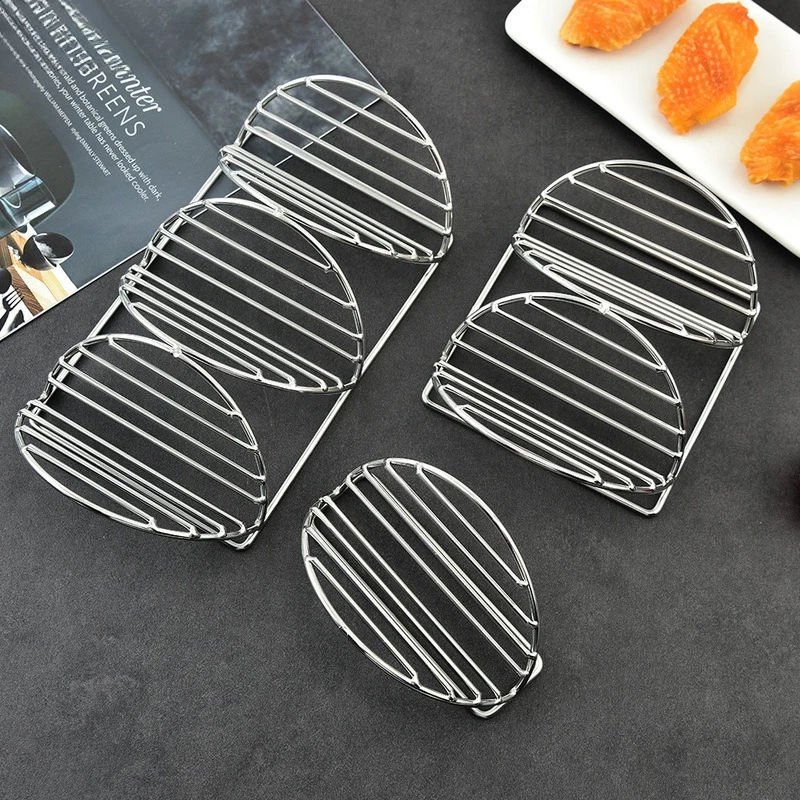 304 Stainless Steel Pancake StandMexican Corn Chicken Burrito StandTaco Holder Stand V Shape Taco Holder