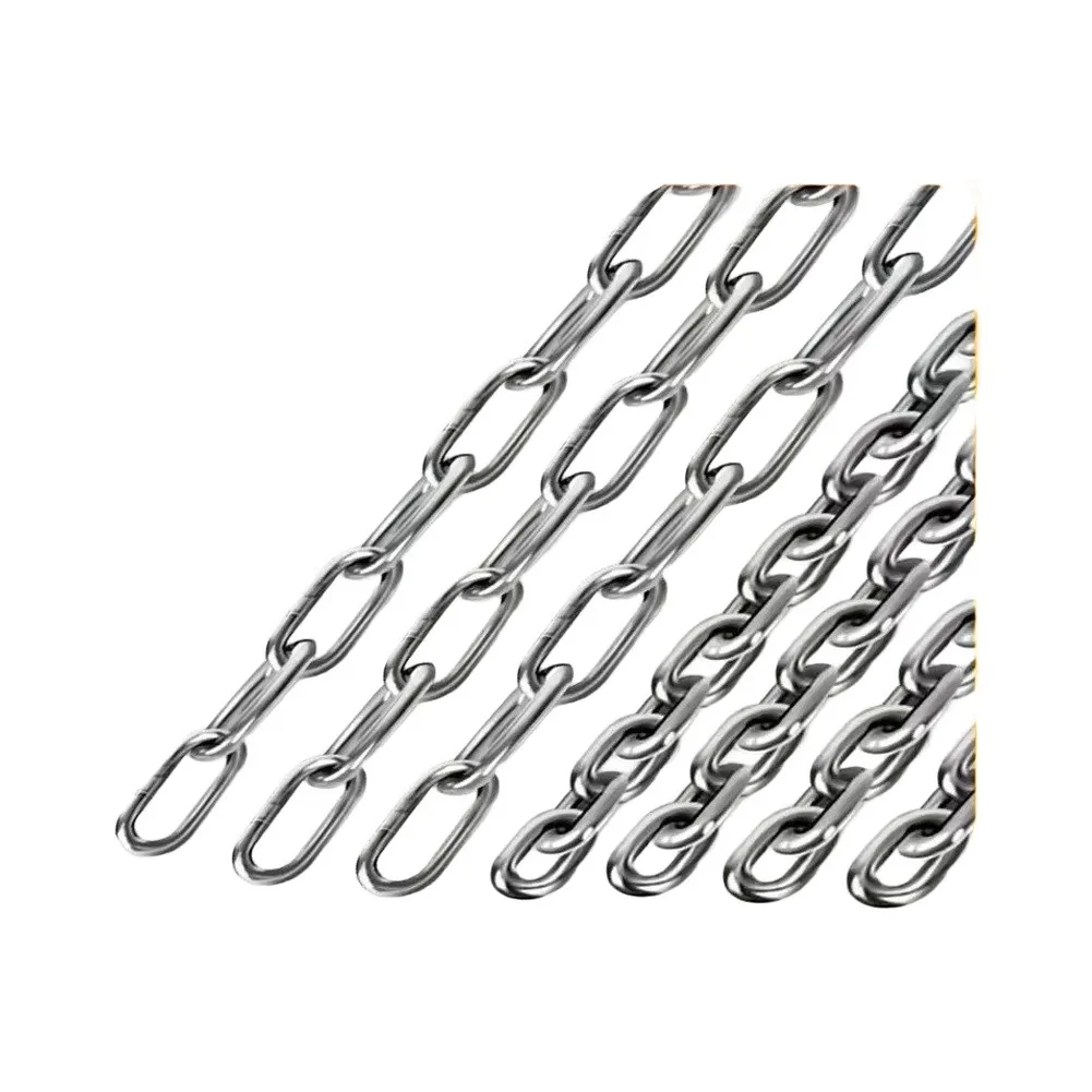 316 Stainless Steel Chain for Marine Environments 2M Length Suitable for Anchoring Hanging Lights Fencing and Repairs