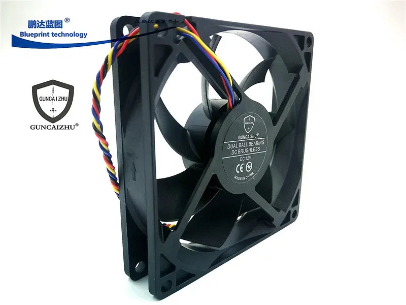 9220 9020 Doble rodamiento de bolas 9. Ventilador de enfriamiento del control de temperatura de 2cm 92*92*20MM 12v0.33a Pwm