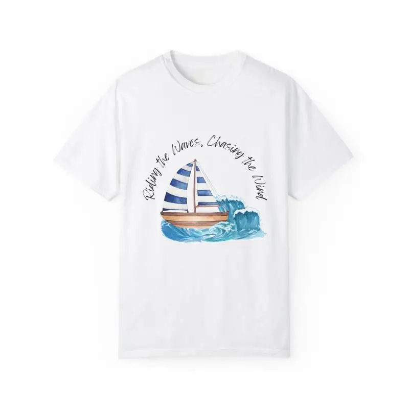Nautical Adventure T Shirt Sailing For Beach Lovers Summer Vacation Sailors Relaxed Style 2025 Sail