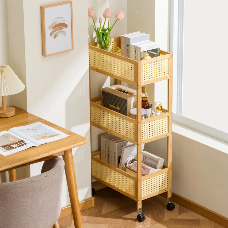 Shelf removable trolley side office under table book storage cabinet student schoolbag placement artifact