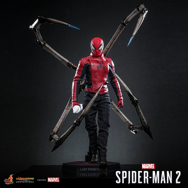 

Original Hot Toys Marvel Spider-Man Peter Parker Suit Of Armor 1:6 Scale Action Figure Garage Set Collection Display Toy Gift
