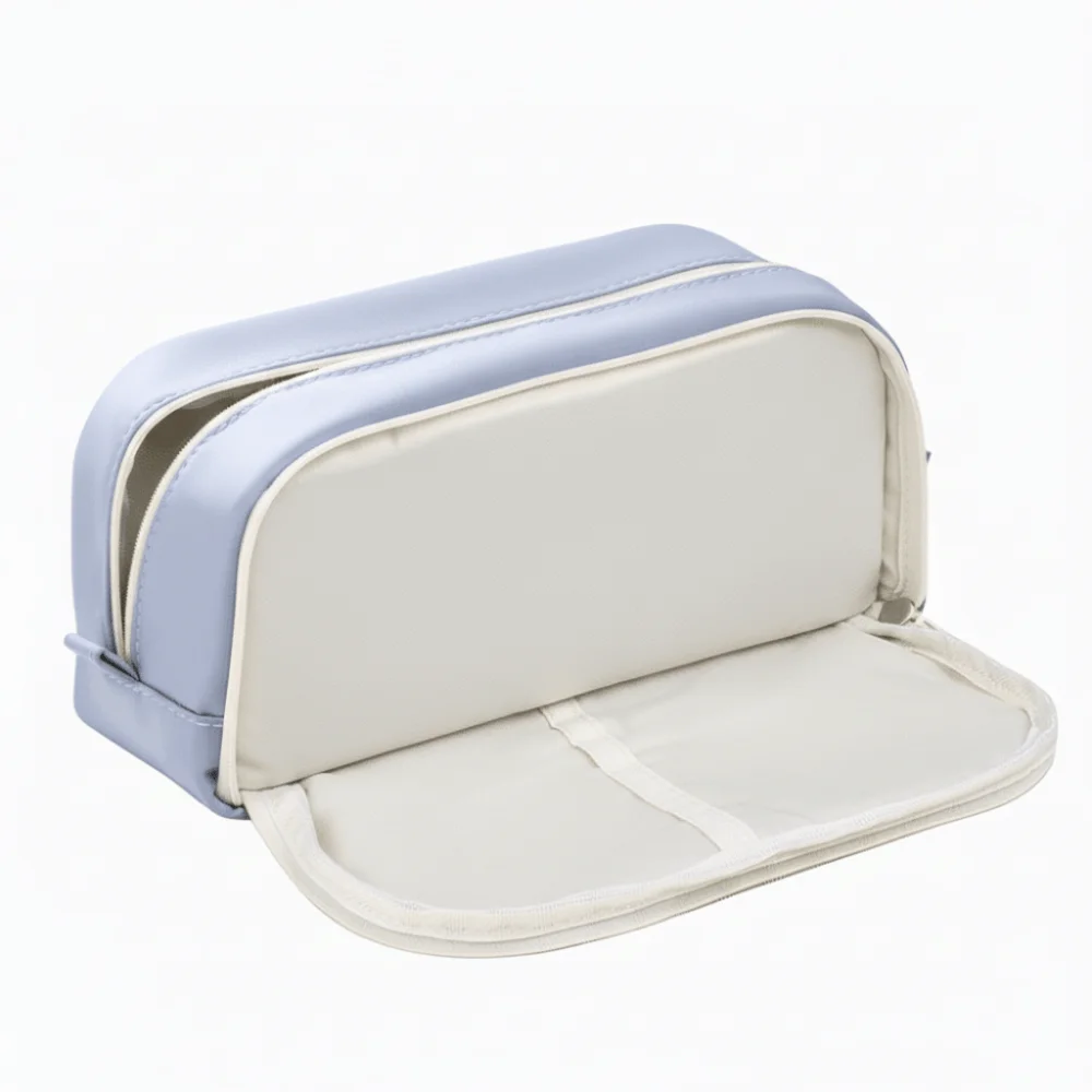 Large Capacity Pencil Bag Multiple Sections Stylish Stationery Storage Simple Design Practical Stationery Bag Back To School