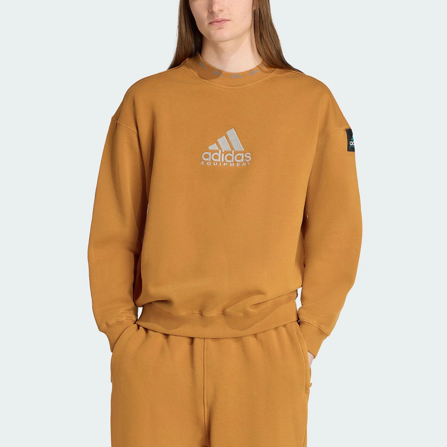 

Мужская повседневная толстовка Adidas Originals с круглым вырезом, осень 2025, JX1457