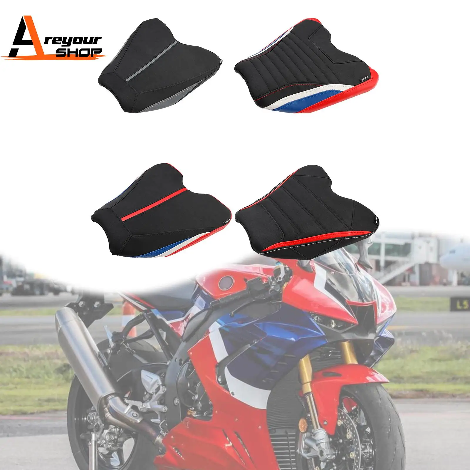 

Front Raider Seat Driver Cushion Pu Fit Red for Honda Cbr1000Rr-R 2020 2021 2022 2023 Red