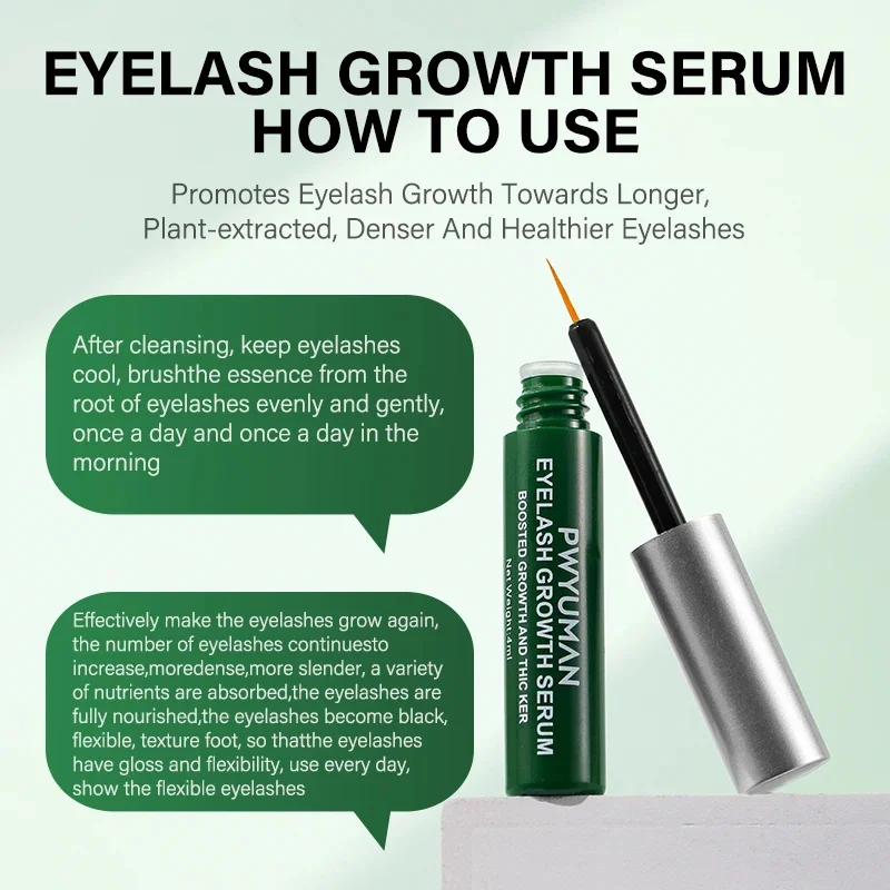 Fast Eyelash Growth Serum 7 Days Natural Eyelash Enhancer Longer Fuller Thicker Curling Lash Treatment Makeup Eye Care Products