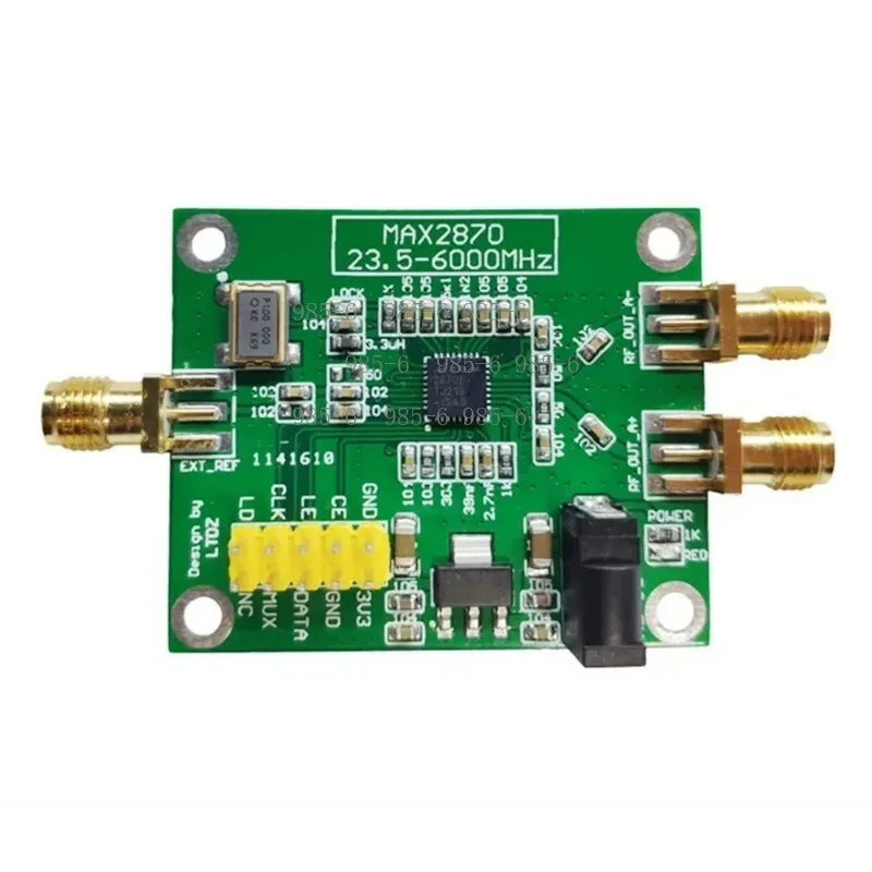Lab Testing RF Signal Source MAX2870 Wideband Generator, Frequency Range 23.5MHz to 6GHz, Replacement for ADF4351/4355/5333 PLL
