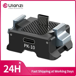 Ulanzi PK-10 Expansion Adapter for DJI Osmo Pocket 3 with 1/4'' Thread Foldable 2-Prong Mount