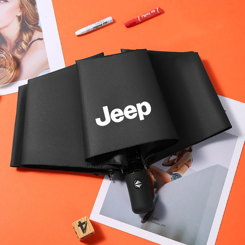 سيارة الفولاذ المقاوم للصدأ كوب معزول السيارات مظلة قابلة للطي ل Jeep Renegade Wagoneer المنتقم ريكون رانجلر JK المصارع البوصلة