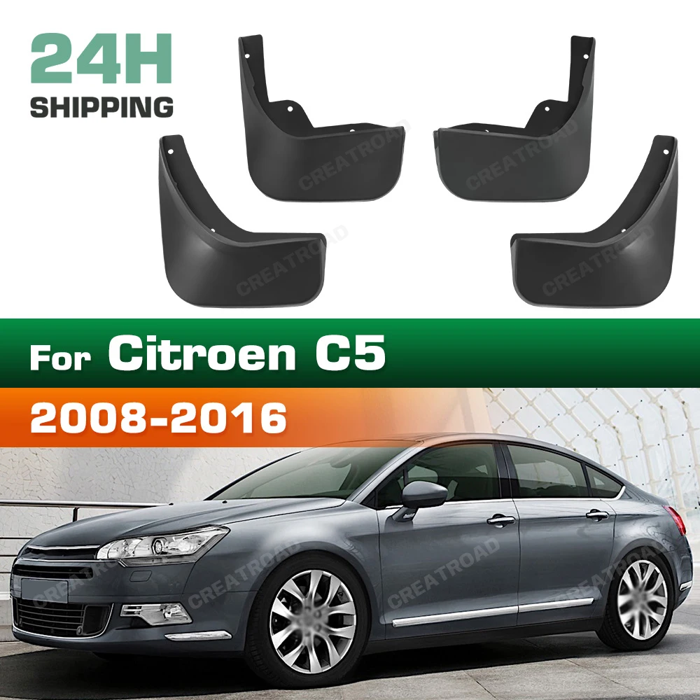 Greatroad For Citroen C5 2008-2016 2009 2010 2011 2012 2013 Fender Mudflaps Splash Guards Mudguards Mud Flaps car Accessories