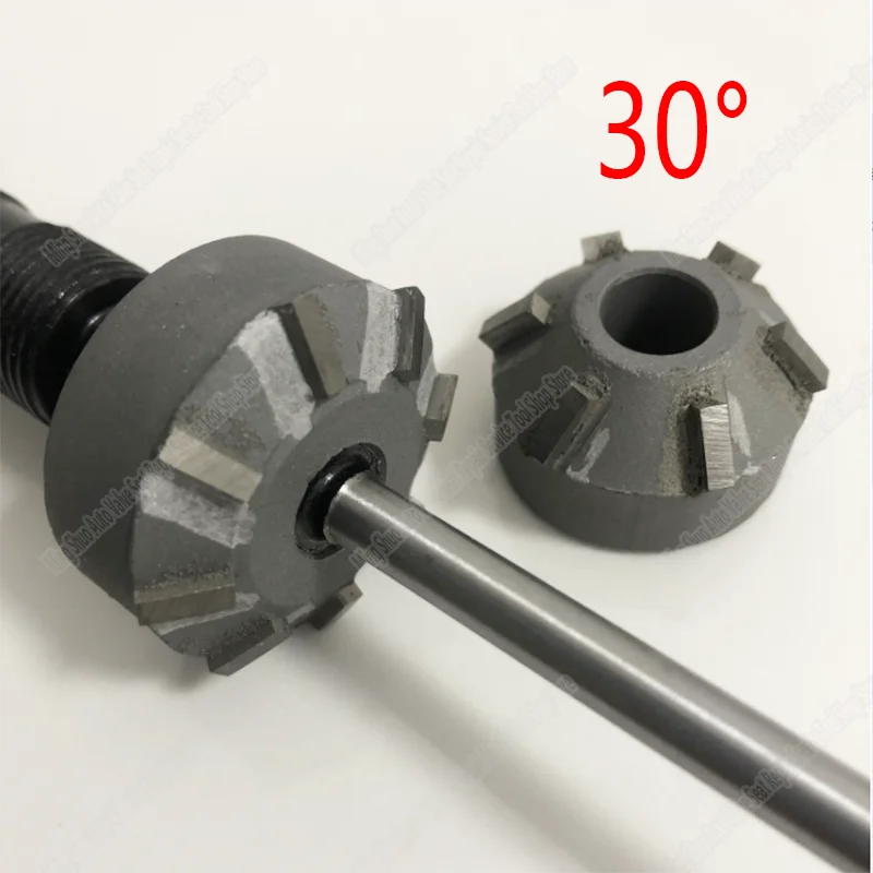 30 Degree Angle Carbide Valve Reamer Grinding Wheel Valve Seat Cutter for Motorcycle Car Engine Valve Seat Repair Reamer Head