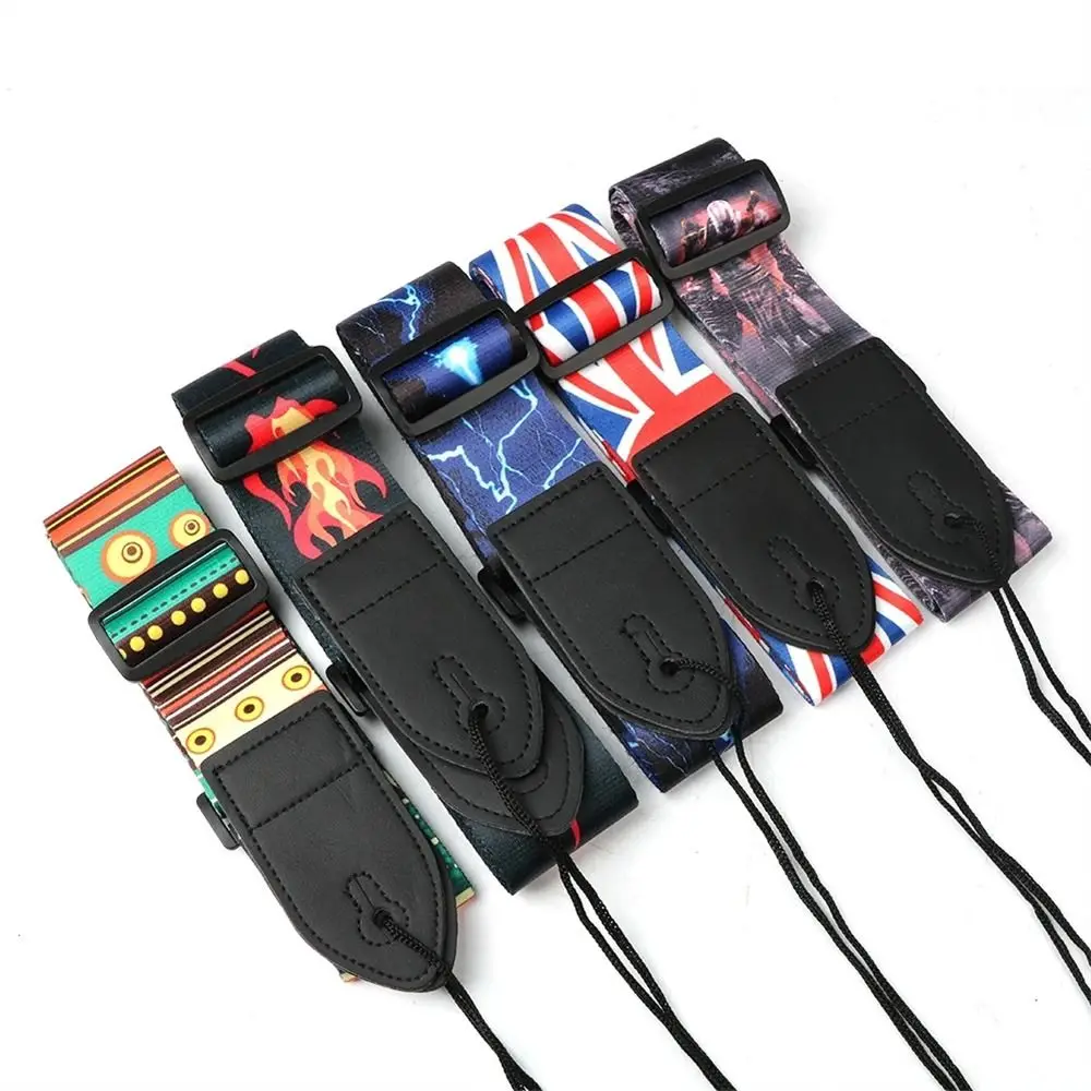 Chitarra classica stile etnico Testa in pelle Tracolla per chitarra allargata Tracolla per chitarra acustica Tracolla per chitarra Cinture per chitarra