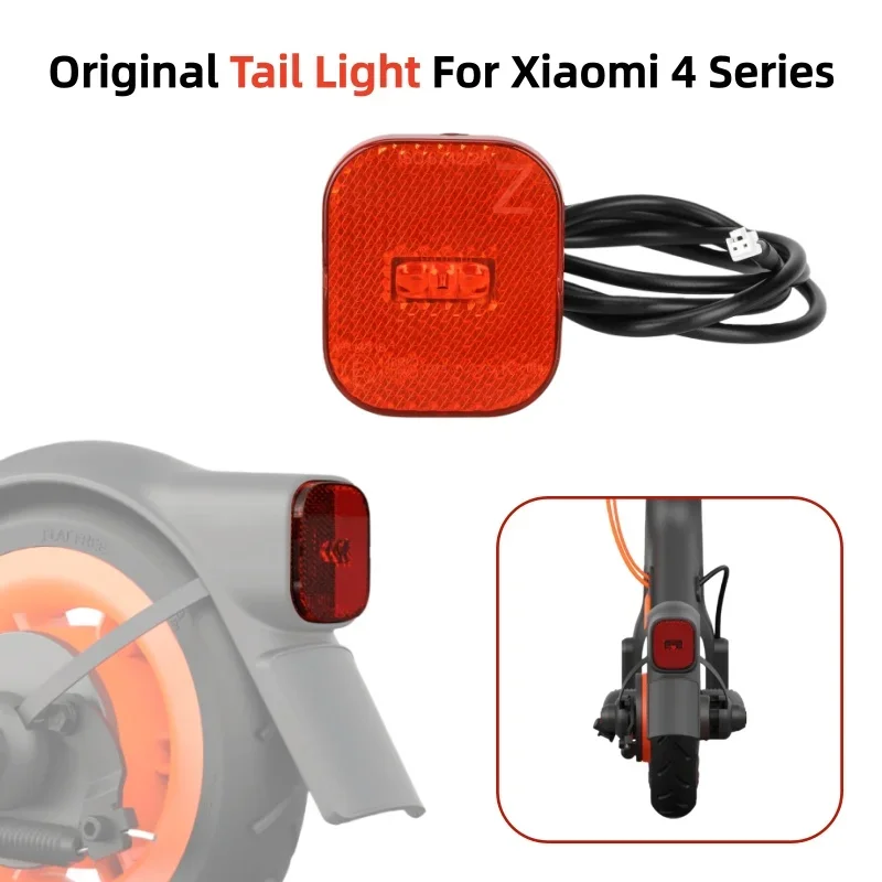 

For Xiaomi 4 Series Original Tail Light for Electric Scooter Warning Taillight Part Mijia 4/4 Lite/4 Go/4 Ultra Rear Brake Light