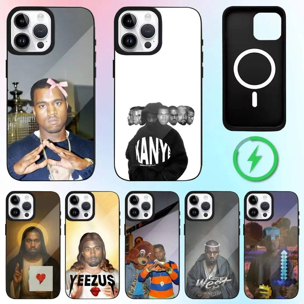 

F-Fashion Funny K-Kanye W-WEST Y-Ye Phone Case For iPhone17,16,15,14,13,12,11 Plus,Pro Max Magnetic Magsafe Wireless Charging