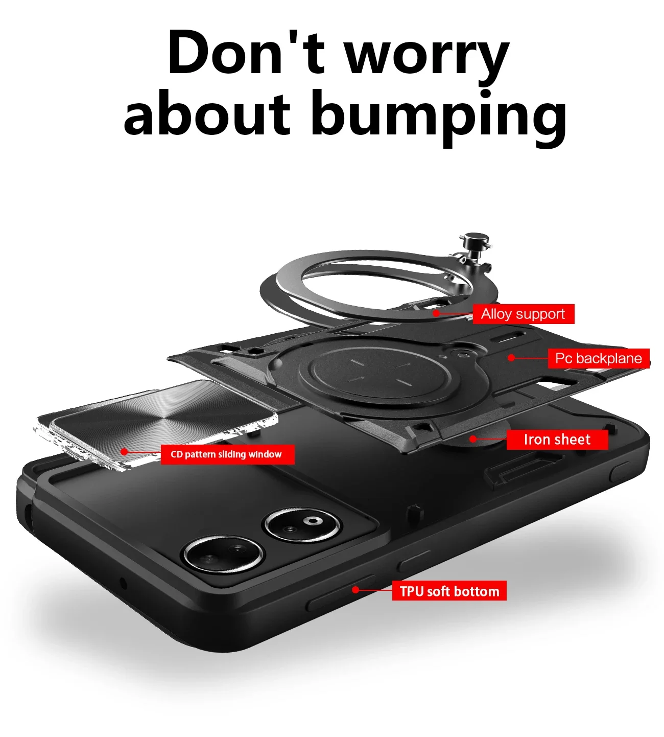 Funda protectora de lente deslizante para Honor 90, 5G, 90 Lite, 50 SE, X7A, X8, X8A, X6, X6S, 4G, soporte magnético