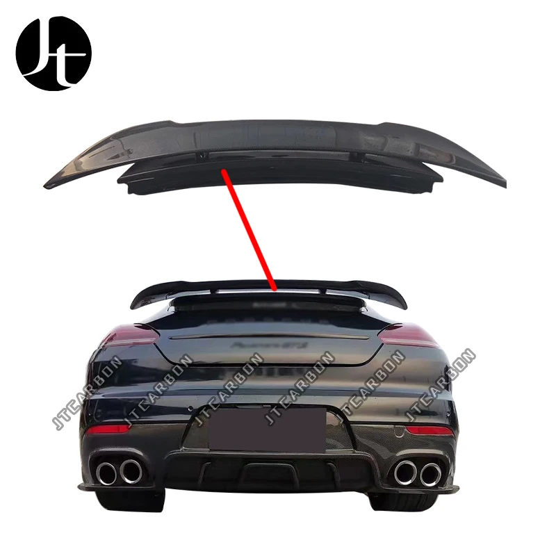 

Real Carbon Fiber Spoiler For Porsche Panamera 970 970.2 Rear Wing Lip Spoilers body kit 2010-2016