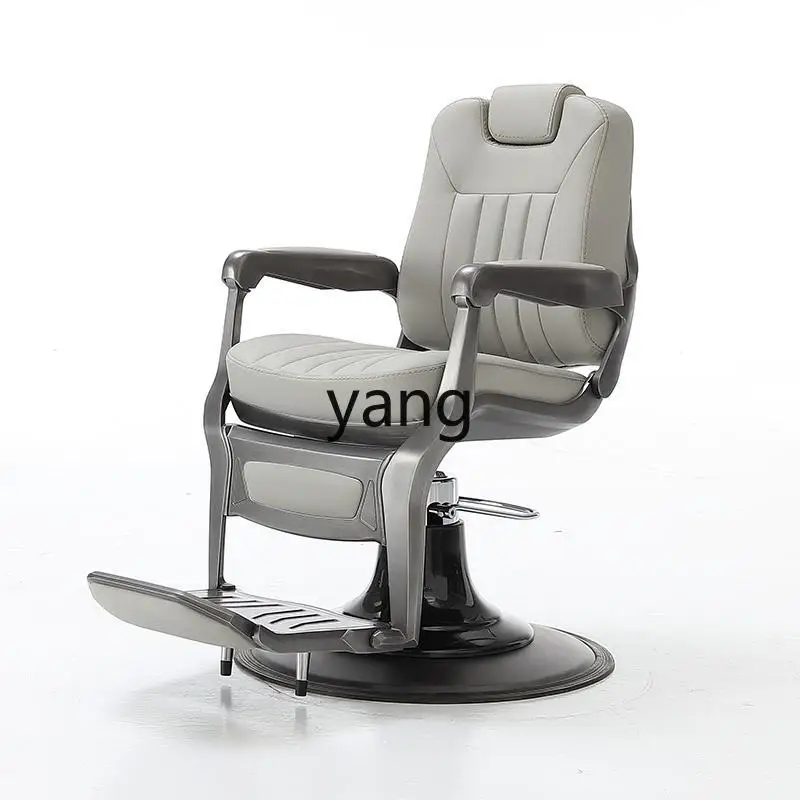 LTT retro reclining shaving hair salon men's oil head chair