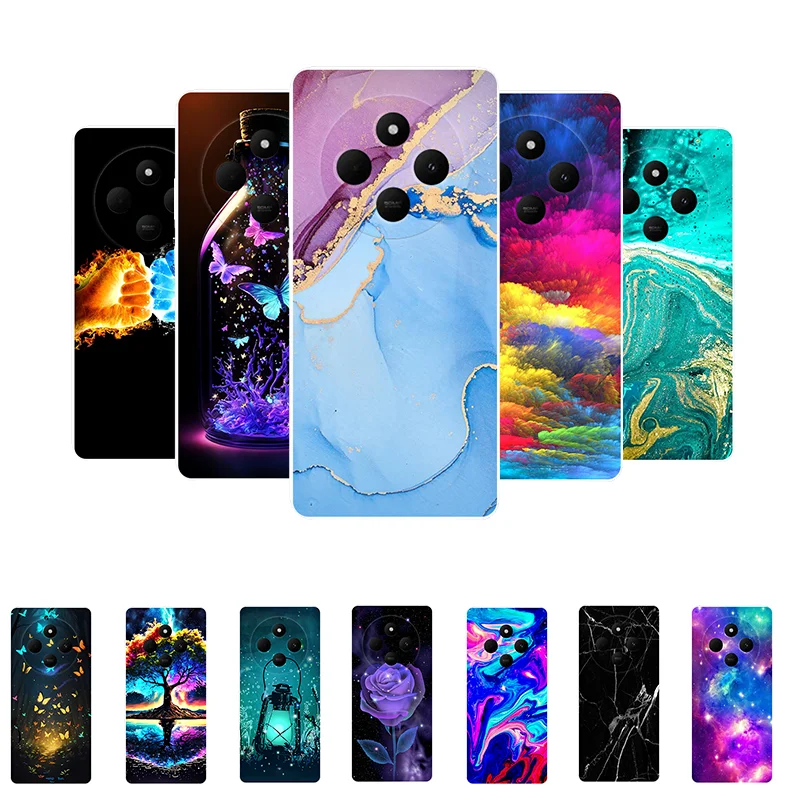 For Funda Xiaomi Redmi A4 Case Soft Silicone Marble Back Cover Phone Case for Redmi A4 5G TPU Coque for RedmiA4 A 4