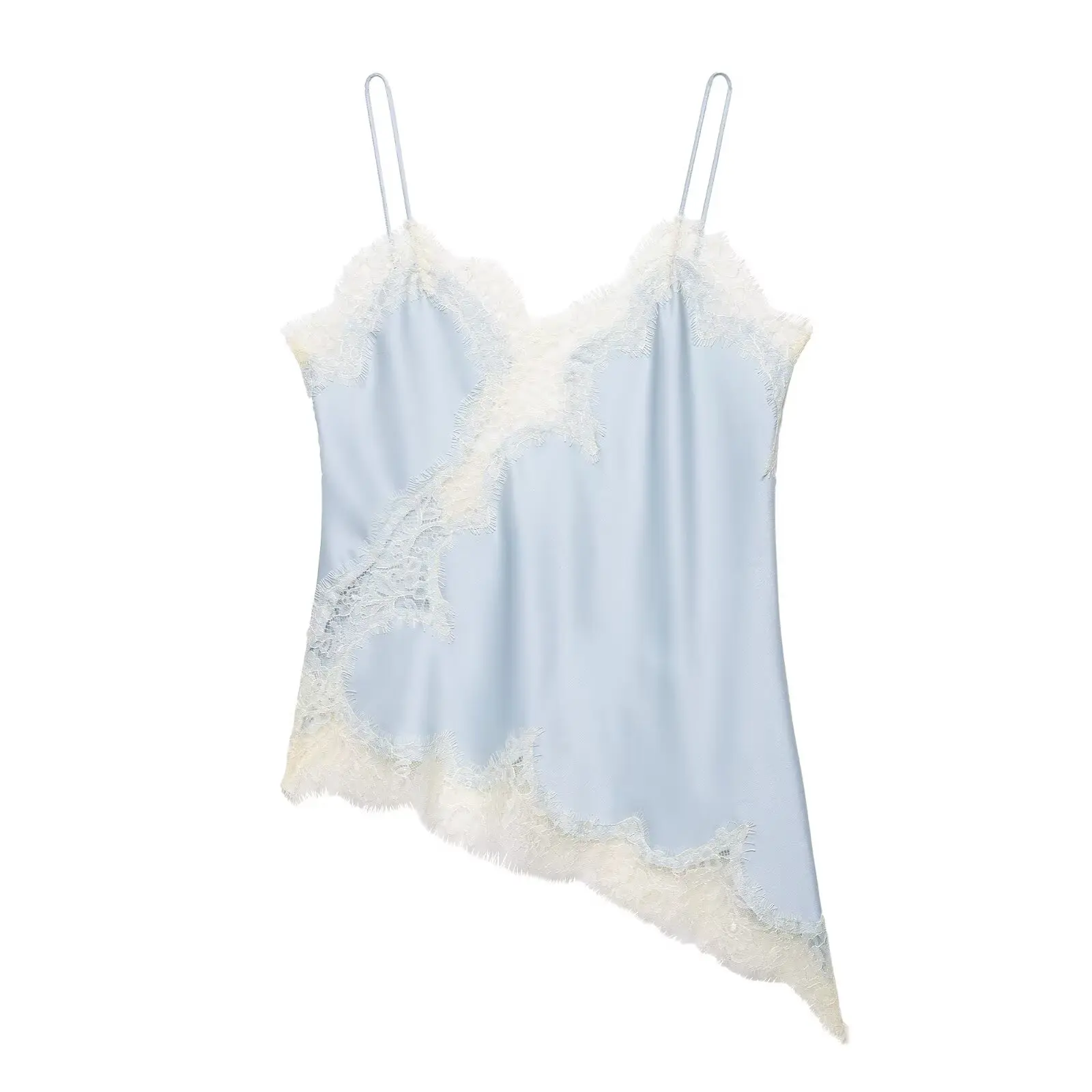 HH Sexy Frauen Asymmetrische Spitze Slip Tops Sommer Weibliche Backless Ärmel Off Schulter Unterwäsche Tanks Elegante Strand Leibchen – Detail 21