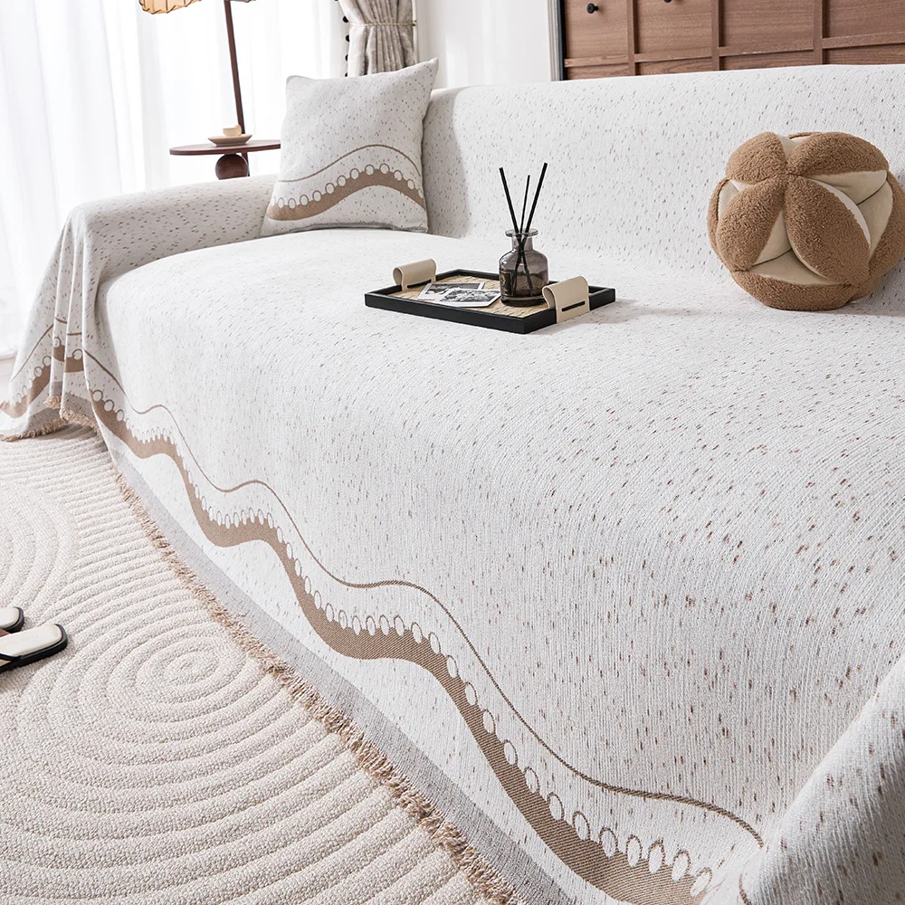Sofa Towel Geometric Nordic Wind Chenille Sofa Cover Cover Pad Autumn and Winter Home Textile Products