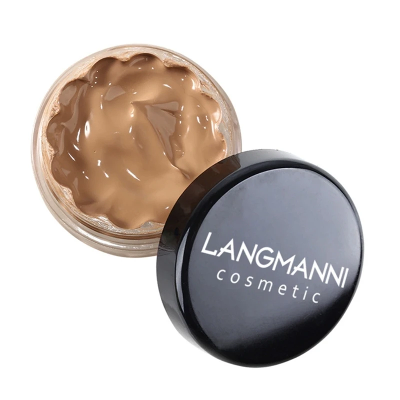 Langmanni 25g fondotinta correttore cremoso liquido copertura completa occhiaie fondotinta contorno Acne Base trucco viso impermeabile