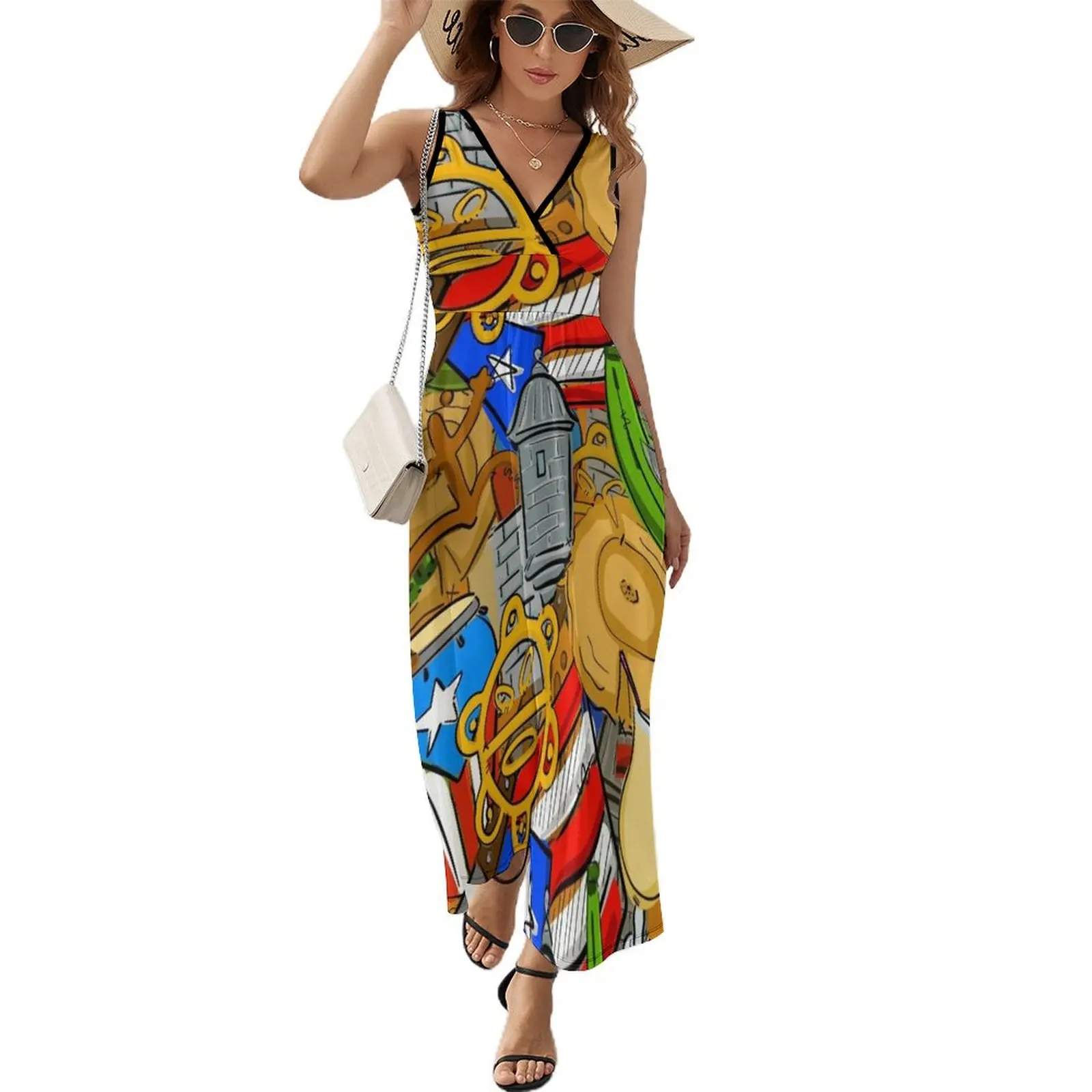 

Fiebre Boricua Sleeveless Dress summer woman dress 2024 ceremony dresses