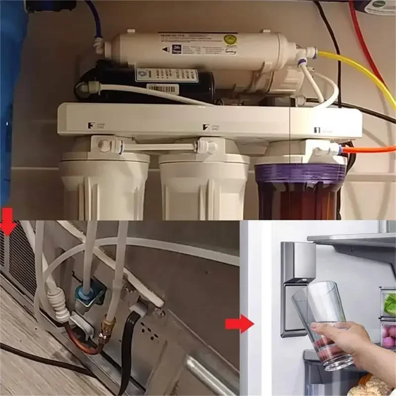 L8RE Versatile Water Line Extension Water Supply Connector Set PVC Material Suitable for Coffee Machines and Ice Makers