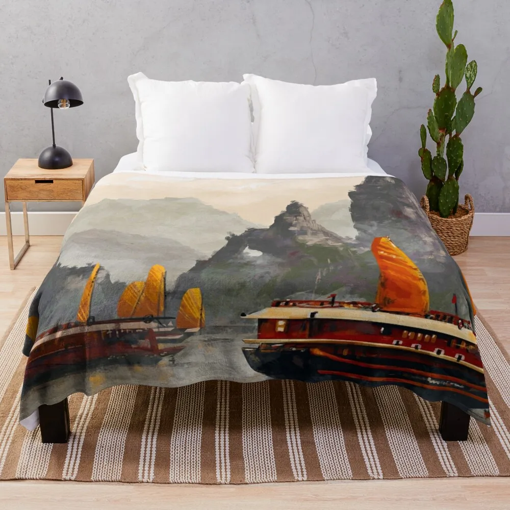 Ha Long Bay Throw Blanket Luxury St Sofa Blankets