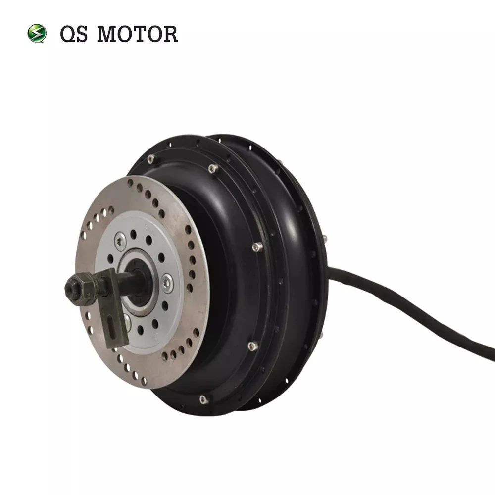 QSMOTOR 10x2.15inch 3000W 60V/72V 80kph BLDC Hub Motor with Far Driver SIAYQ72120 Controller For Electric Scooter