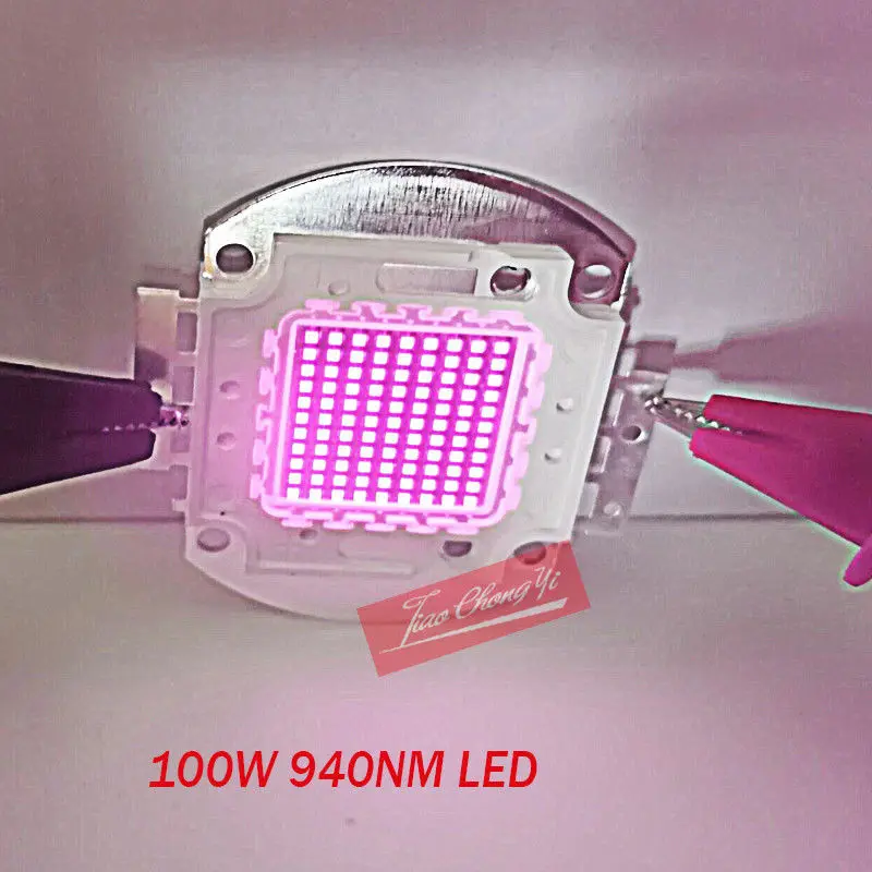 

100W 940nm IR 16-18V 3.15A Infrared Emitter Light Lamp For Night Vision Camera 1PCS