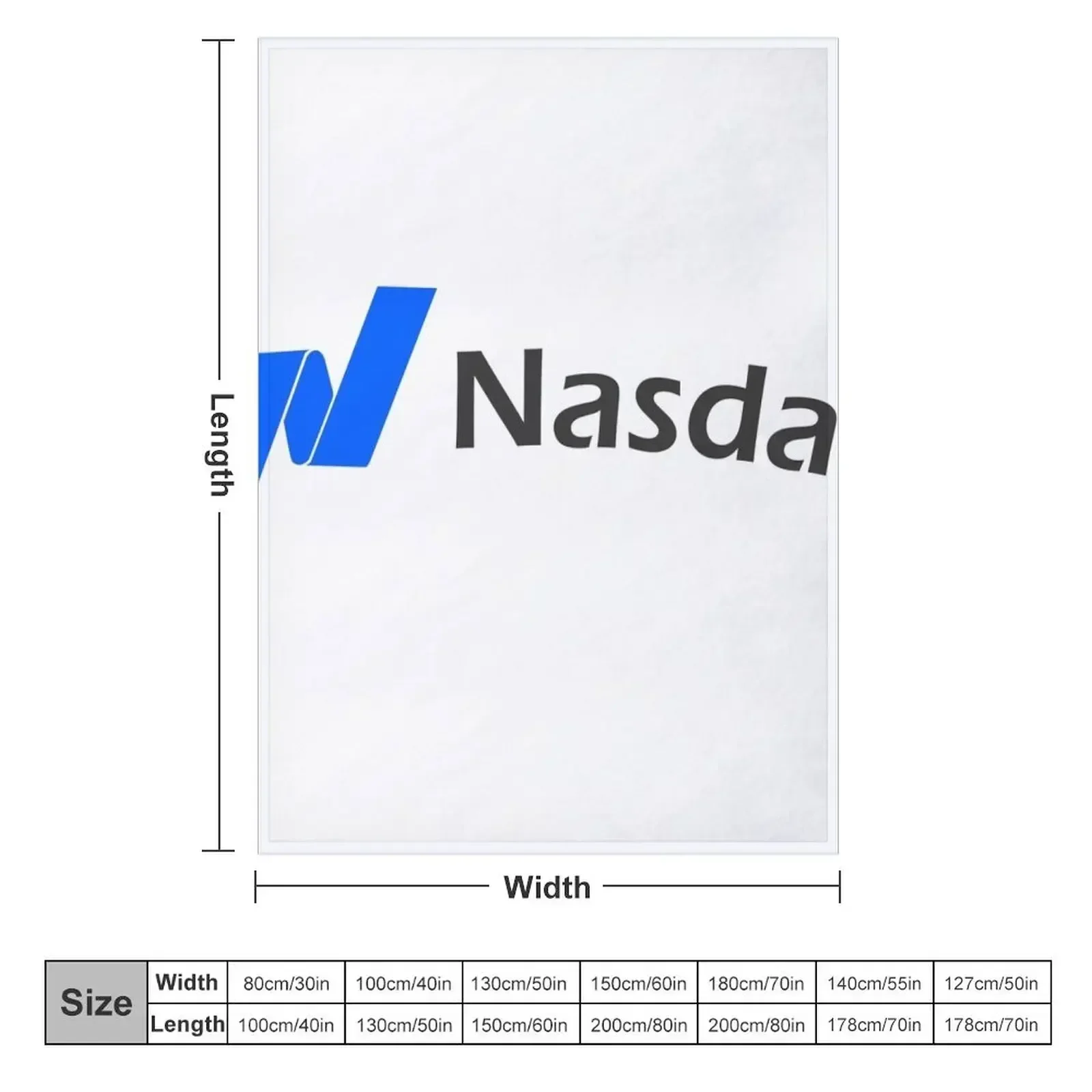 Nasdaq stock market investor Throw Blanket couch cozy soft plush fuzzy picnic outdoor blanket
