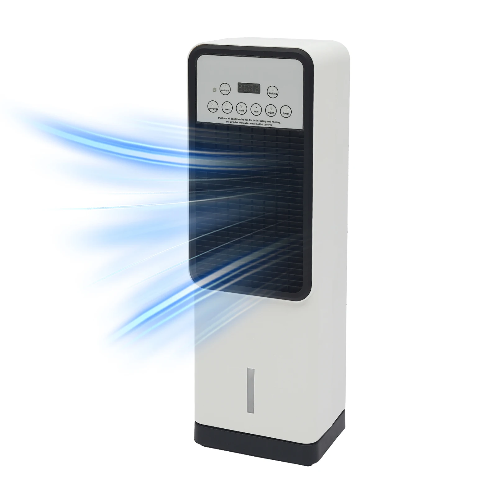 Ventilador de aire acondicionado para calefacción y refrigeración, enfriador de aire frío y cálido Vertical móvil, ventilador de aire acondicionado con Control remoto