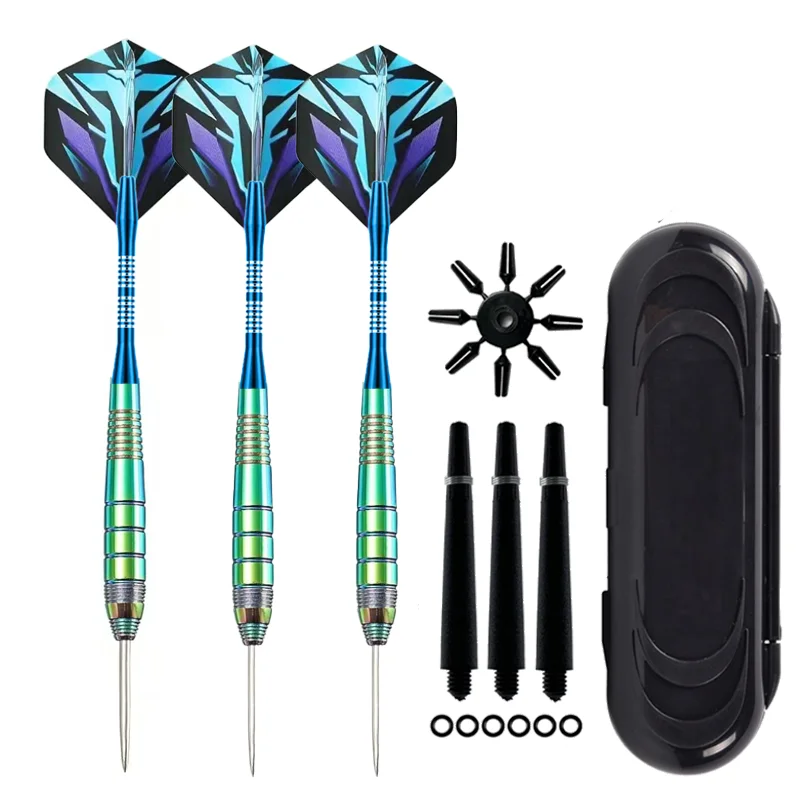 

Professional Darts Steel Tip Set 23g Metal Tip Darts,Dart Metal Tip Set 3 Aluminum Dart Shafts for Home/Bar Games