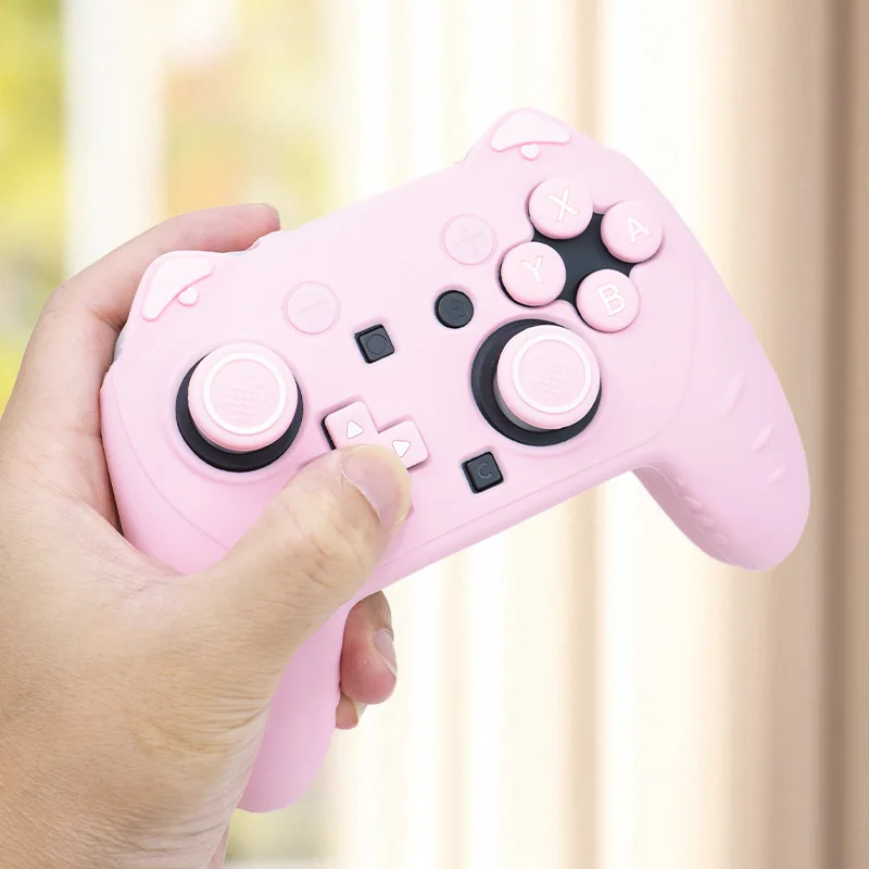 سيليكون لينة Dpad الصليب زر ABXY مفتاح ملصق الجلد الحال بالنسبة التبديل 2/1 برو/NS2 برو أذرع التحكم في ألعاب الفيديو متحكم الأصابع xbox one قبضة غطاء تغليف