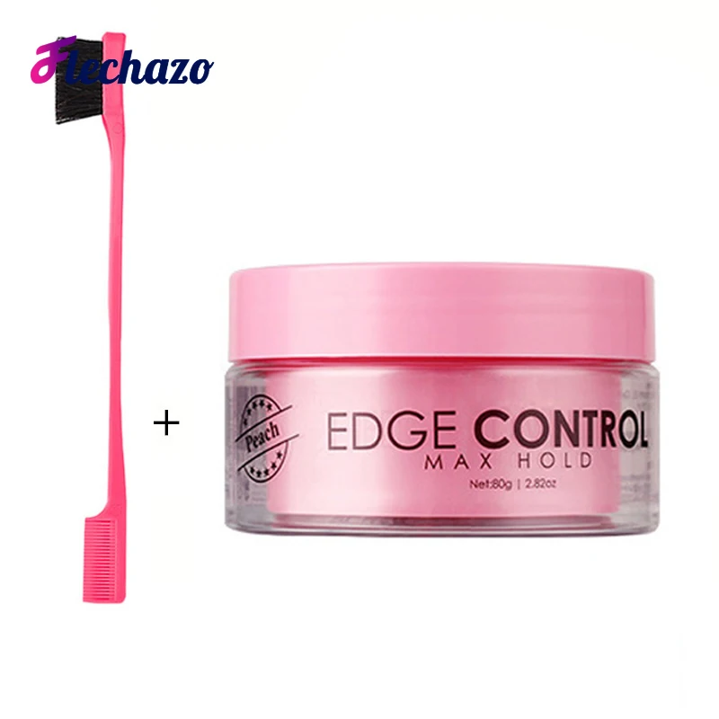 

Edge Control to Keep Edges In Place, Good Smell Hold Down Edges Control Gel, 4C Natural Hair Edge Control with Edge Brush Kit