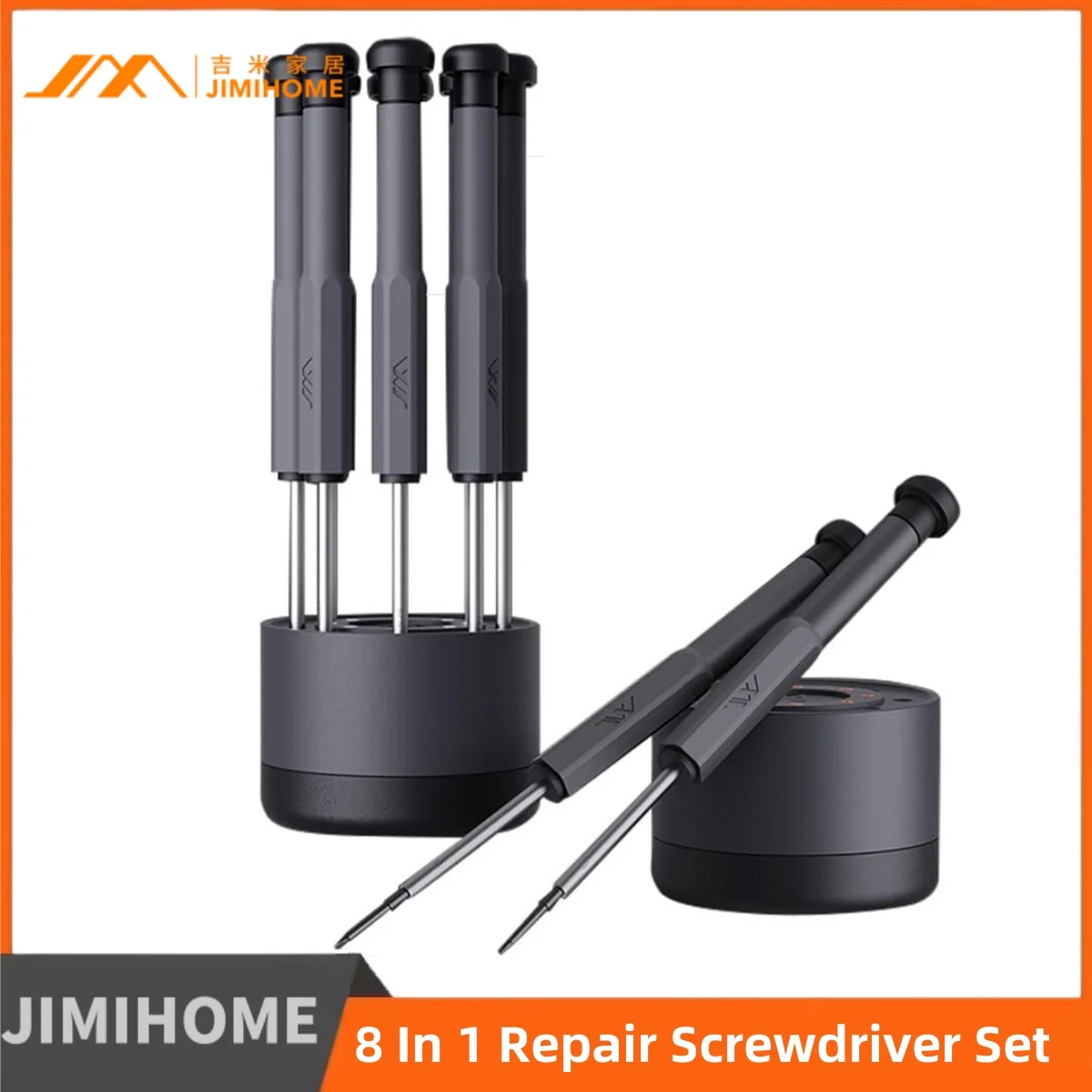 

JIMIHOME 8 in 1 Torx Screwdriver Set with T2, T3, SL2.0, Y0.7, 0.6, PH0, PH000, 0.8 Torx Bit for Eyeglass, Watch , Phone