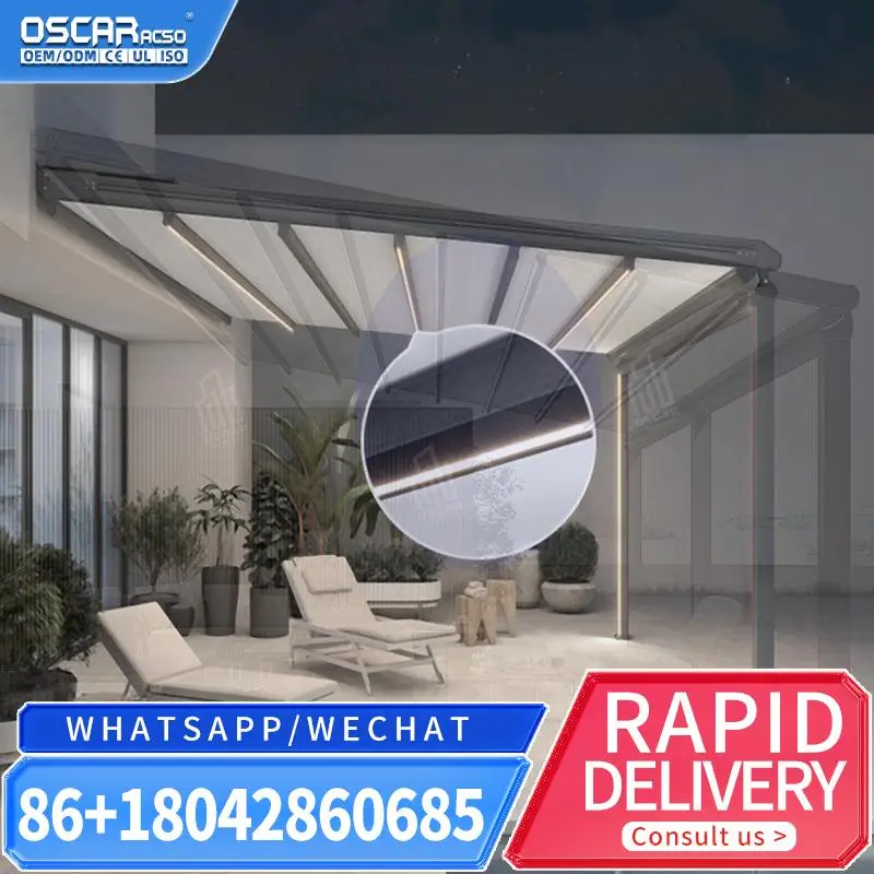 

Motorized Retractable Awning Outdoor Folding Function Creative Ideas: Stylish Modern Similar: Shade Cover Sunshade Usage Scenes: