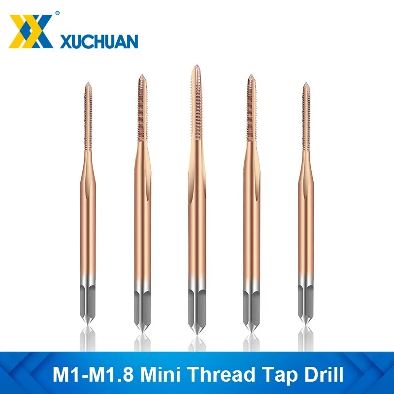 

Machine Tap HSS 6542 Thread Tap TiCN Coated Tap Drill Metric Screw Tap Hand Tools M1 M1.1 M1.2 M1.4 M1.6 M1.7 M1.8 M2.0