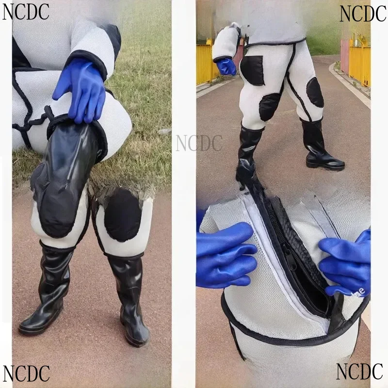 Ventilated Suit Set With Dual Fans- Ultimate Defense, Mosquito Resistant, Enhanced Hive Inspection And Tree Climbing